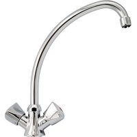 Zweigriff Niederdruck Küchenarmatur Wasserhahn Chrom