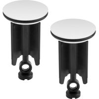 Ahlsen 2er-Set Waschbeckenstöpsel 40 mm, universal, mit Dichtung, für Spülbecken, alle gängigen Spülbecken