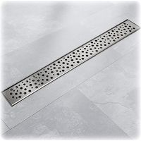 140cm Edelstahl Duschrinnen Ablaufrinnen Bodenablauf Duschrinne Duschablauf Tropfen