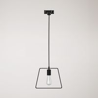 Creative Cables - Suspension Duedì avec base sur rail - Ampoule incluse