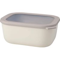 Mepal multi bowl cirqula rettangolare 3000 ml - bianco nordico