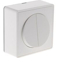 Interrupteur va/vient double 10a saillie blanc - ZENITECH