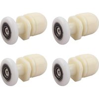 Duschkabinenrollen, 4 Stück, Messing, für Schiebetürführungen (19 mm)