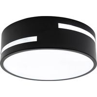 Industrial Flush Mount LED Ceiling Light 3000-4500-6000K Modern Round Ceiling Light Black for Hallways, Bathrooms, Corridors, Bedrooms, Garages, Offices, Staircases, Hotels