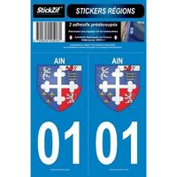 2 Autocollants Region Departement 01 Version 2 SR01-1