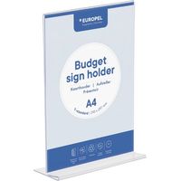 Présentoir de table Europel Budget T-standard A4 transparent - DTM PRIMERA