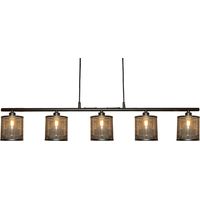 Lampe de plafond suspendu design industriel Plafonnier métal noir compatibles LED G9