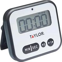 Taylor Pro Timer of Kitchen with Timer, plastique, blanc/noir