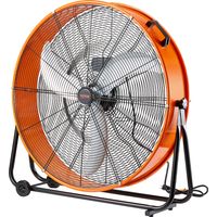 VEVOR Ventilateur a Tambour Industriel 76 cm Haute Vitesse Utilisation Commerciale, 3 Vitesses Reglables, Debit deAir 13000 CFM, Inclinaison Reglable a 360°, pour Entrepot, Atelier, Usine, Sous-sol