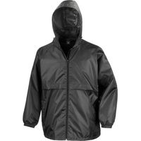 Veste Coupe-vent de travail doublé filet Result Noir L.