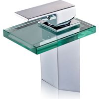 DP Bath GLBAM Rubinetto in Vetro a Cascata Bambú, Argento, 0.00