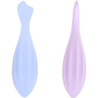 Rouleau de massage facial pour le visage et les yeux, outil de beauté pour le visage Gua Sha, rouleau de massage facial en silicone