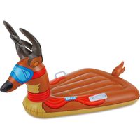 Alpine Blast Traîneau gonflable Renne Traîneau pour enfants Marron 140x104x82 cm
