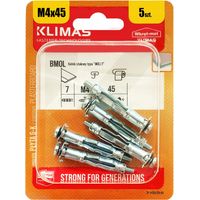 Chevilles Metalliques Molly Klimas 4 x 45, Blister De 5