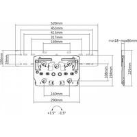 Maclean MC-837 - TV-Wandhalterung 50kg, neigbar