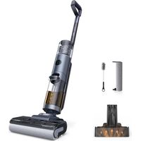 JONR ED12 Pro Aspirateur Eau et Poussière Sec et Humide sans Fil, 9KPa, Séchage àl'air Chaud, Nettoyage des Bords, Double réservoir de 1300ML, Autonomie de 40Min, Écran LED