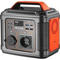 Station d’énergie portable 296Wh 300W – Générateur électrique rechargeable avec 13 sorties – Écran LCD intelligent – Charge rapide par secteur ou solaire