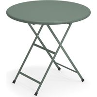 EMU Arc En Ciel Table ronde Pliable 80 Vert Noir 75