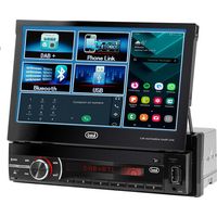 Trevi MDV 6380 Dab Sistema de Video para Coche con Pantalla Táctil de 7" y Bluetooth, Negro