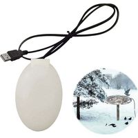 Bains d'oiseaux chauffés, dégivreur d'étang de chauffage de bain d'oiseaux, chauffe-eau de dégivreur de bain d'oiseaux à commande thermostatique pour cour de Patio