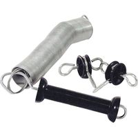 Kit completo per cancelli composto da maniglia, molla e isolatori