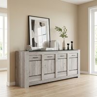 Buffet/bahut contemporain chêne gris Talisman