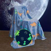 Couverture dinosaure, cadeau coloré pour enfants et garçons, couverture mignonne, idée cadeau pour les garçons de 3 à 12 ans, couverture d'anniversaire, couverture en laine