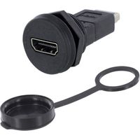 encitech 1310-1033-01 HDMI-Adapter Adapter, Einbau Polzahl: 19 Schwarz 1 St.