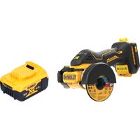 Taglierina multimateriale a batteria DeWalt DCS 438 N 18 V 76 mm Brushless + 1 batteria 5,0 Ah - senza caricabatteria