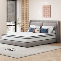 Colchón 90x200 cm con muelles ensacados independientes - altura de 25 cm - tela 3D transpirable - estructura de muelles en 3 capas