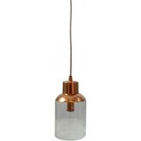 Opjet 011090 - Lampada a sospensione con collo in rame e vetro Ø13x24cm