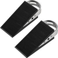 Cale de porte, lot de 2, cale de porte en caoutchouc antidérapant et robuste pour une utilisation en intérieur.