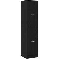 Meubles de Rangement,Cabinet de Pharmacie Chêne noir 40 x 41 x 174.5 cm CFW962543