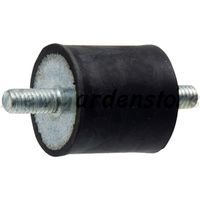 ORIGINAL AS MOTOR E03131 goma antivibración cortacésped 49 x 25 x 24mm