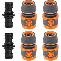 Schnellverlängerung für Gartenschläuche, Reparaturset für Gartenschläuche – zum Verbinden von 13-mm-Schläuchen (1/2"), für eine einfache und schnelle Schlauchverbindung