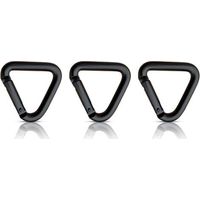 Lot de 3 mousquetons triangulaires avec mousquetons et mousquetons