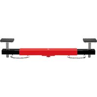 Wiltec Achstraverse Wagenheberbrücke 2000kg Querträger für Wagenheber Traverse mit Gummiauflagen