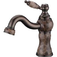 Copper-plated brass basin mixer tap - Erbe