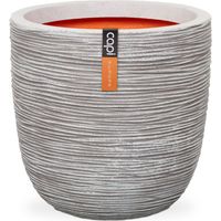 CAPI EUROPE Pot de fleurs NATURE RIB - 54x52 cm - 113 L - Ivoire