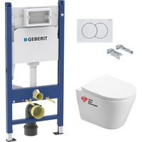 Pack WC Bati-support GEBERIT + WC Swiss Aqua Technologies Infinitio sans bride
