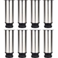 Set mit 8 verstellbaren Küchenmöbelfüßen, Ø 50 mm / Höhe 150 mm