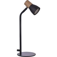 Lampe Arcadia - Schwarz und Holz