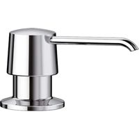 Blanco – Distributeur de savon chrome 300 ml – Fixation par le haut – Diamètre trou 48 mm – Hauteur 48,5 mm – 524256