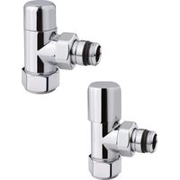 Eckventil-Kit für Heizkörper in glänzendem Chrom Arteclima KITVAL7CR