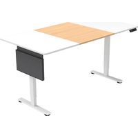 HOME DELUXE höhenverstellbarer Schreibtisch ELMO inkl. PC-Halterung I Ergonomisches Design in Weiß, 120 x 60 cm für Homeoffice und Büro Höhenverstellbarer Schreibtisch, Ergonomischer Schreibtisch, El