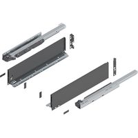 Blum Legrabox pure H K Schubladenschienen Set 1 Paar, 40kg 550mm Tip On Vollauszug, oriongrau