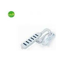 Multipresa Elettrocanali bianca spina 16 a + 6 prese bipasso 10 / 16 a cavo 1,5 mt