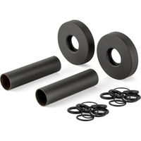 Schlauchabdeckungsset mit schwarzer Messingrosette APM 061NN.70 Schwarz