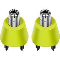 Lot de 2 têtes de rechange pour tondeuse à poils de nez, compatibles avec les tondeuses électriques Philips, tête de tondeuse rotative à 360° pour hommes