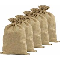 Sacco juta 50 cm x h 70 cm resistente e riutilizzabile set da 5 pezzi